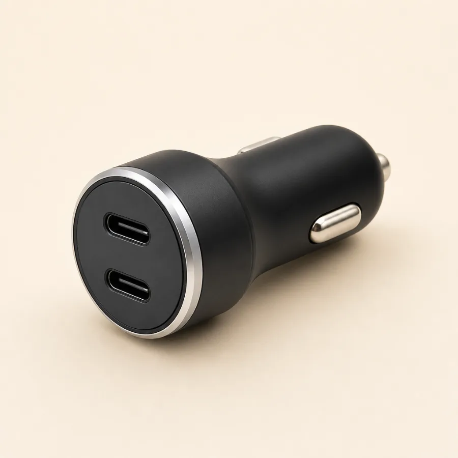 Chargeur allume-cigare double USB-C 65W