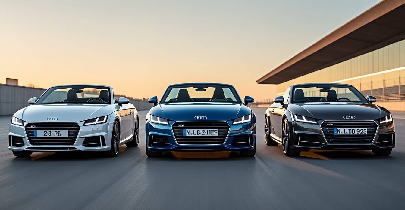 Audi TT Roadster : les trois générations comparées